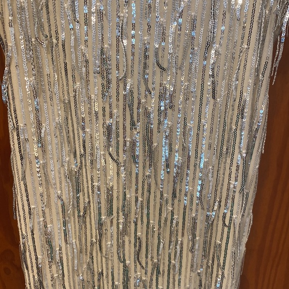 Sparkly white and silver dress - Picture 5 of 6